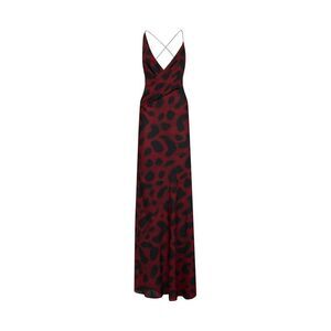 Alex Perry Women Port And Black Animalier-Print Silk Georgette Bikini Wrap Gown